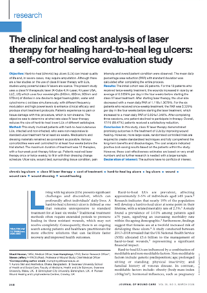 The clinical and cost analysis of laser therapy_ The clinical and cost analysis of laser therapy